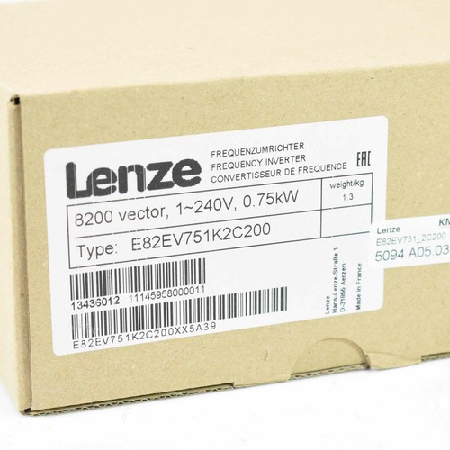 Lenze Inverter 8200 Vector 0.75kW E82EV751K2C200 E82EV751_2C200 -New - Picture 3 of 3