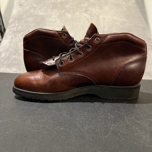 Vintage Tony Lama Boots Herren 10,5 D Braun Leder Stiefeletten - Bild 8 von 11