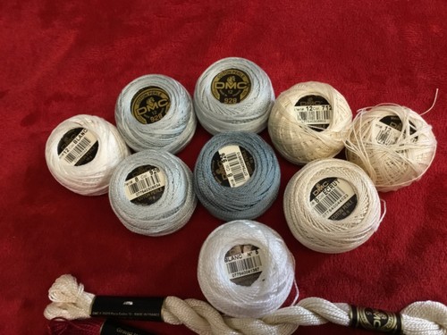 DMC Coton Perle Needlepoint/Embroidery Thread - 17 pc Mixed Lot - 5, 8, 12 - Picture 2 of 7