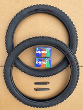 Pair Of 20 X 2.125 Black Tires Tubes Chaoyang Dirt Jumper Ornate Motocross Bmx