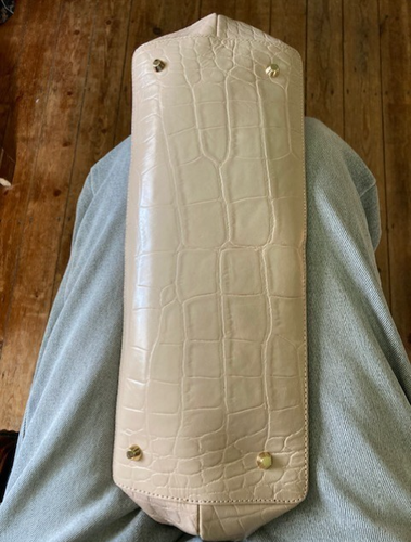 MODALU PIPPA Cream-Beige Leather Shoulder/Grab Handbag+3 zipped Compartments.New - Picture 11 of 11