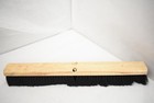 Push Broom Head Wood Block Black Bristles Replacement Shop Floor Sweeper 24"