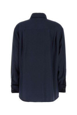 LOEWE Navy Blue Satin Shirt New & Authentic | eBay