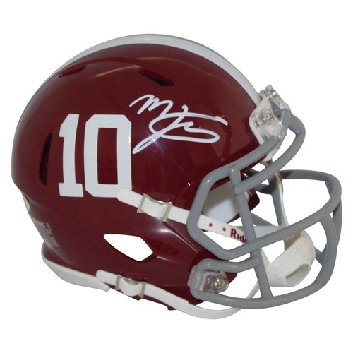 Mac Jones Signed Alabama Crimson Tide Riddell Speed Mini Helmet - JSA