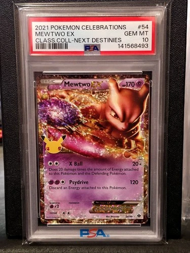 2021 Pokemon Celebrations Mewtwo EX #54 Classic Collection-Next Destinies PSA 10