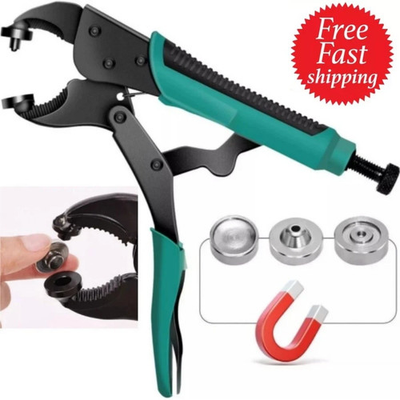 #ad Heavy Duty Snap Fastener Tool Adjustable Snap Setter Tool Snap Installation New $15.96