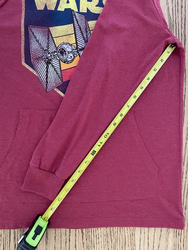 Star Wars Hoodie mit Grafikdruck rot, Herren Small,  - Bild 6 von 8