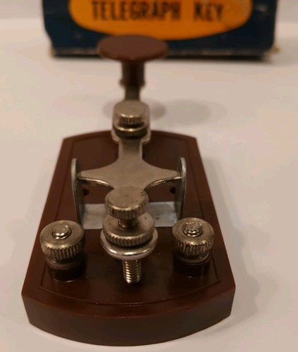 Calrad TK-10 Telegraph Sending Key Morse Code With Box Amateur Radio Vintage - Zdjęcie 3 z 10