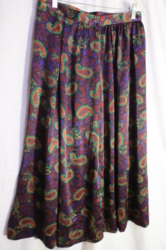 Claude Bennett Vintage Damen Rock 100% Viskose, Boho, Größe 12 - Bild 2 von 5