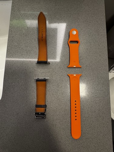 Hermes Apple Watch Granatowy niebieski pasek z serii 3 Apple Watch Używany 42mm Oba - Zdjęcie 6 z 10