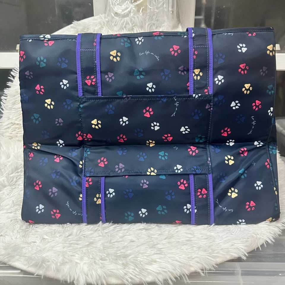 Bolso de Mano LUG Rover Extra Grande Estampado Pata Azul con Funda para Equipaje NUEVO Foto 4 de 4
