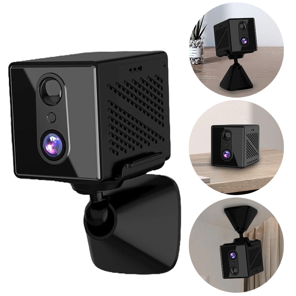 Mini Überwachungskamera 5GHz 2.4GHz WiFi Mit PIR Bewegungserkennung Schwarz