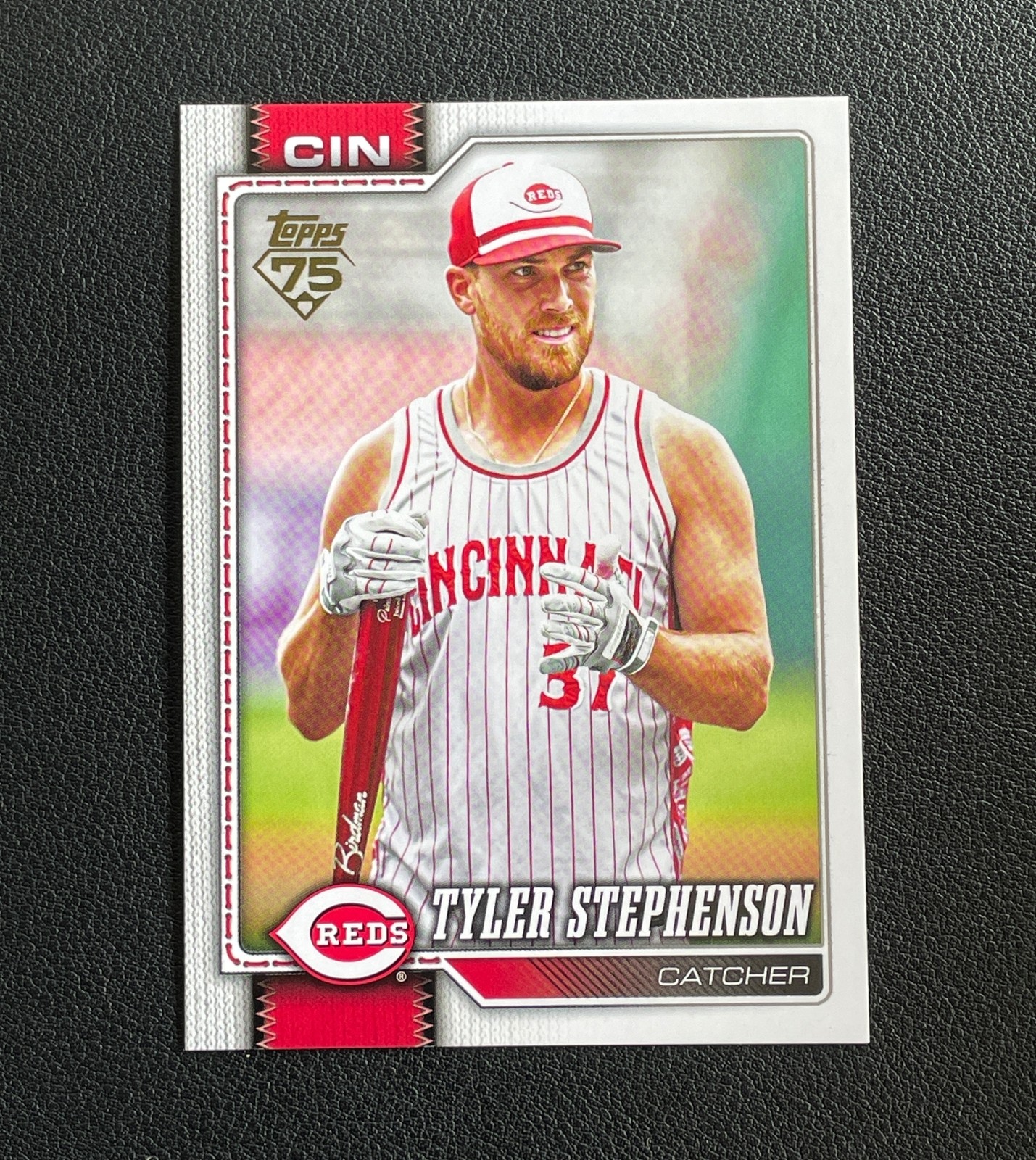2026 Topps Series 1 MLB Tyler Stephenson Golden Mirror Image Variation SSP #174