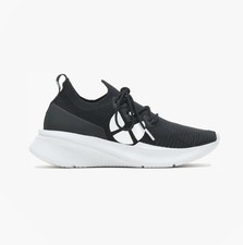 Image of Hush Puppies Spark Womens Knit Lace-Up Comfort Activewear Casual Trainers