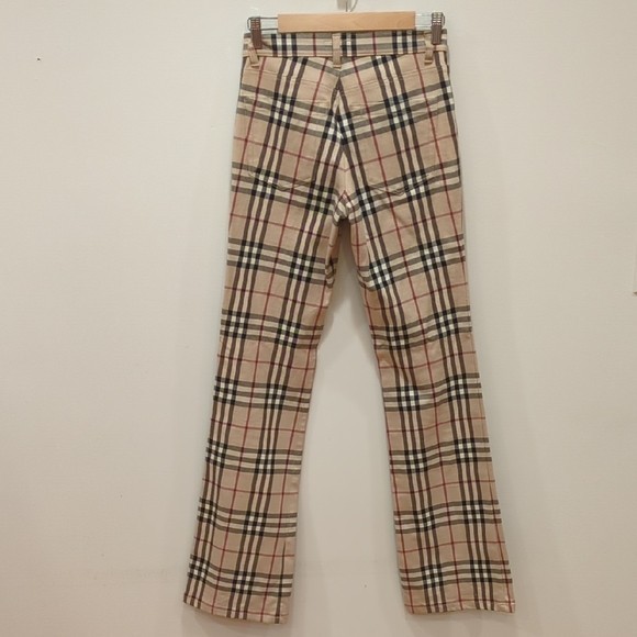 Burberry Vintage Y2K Nova Check Bootcut Pant Low Rise Size 4 Gilmore Girls image 6