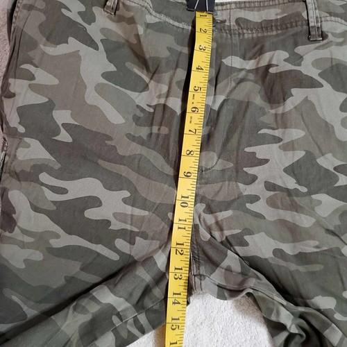 George Mens Cargo Shorts Green Camo Size 40 Summer Beach Outdoors Hunting - Picture 8 of 8