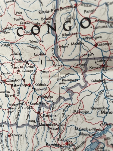 Vintage National Geographic Map Southern Africa November 1962 - Foto 4 di 5
