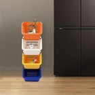 4 Pack Storage Baskets Stackable Storage Boxes Organizer for Kitchen & Office