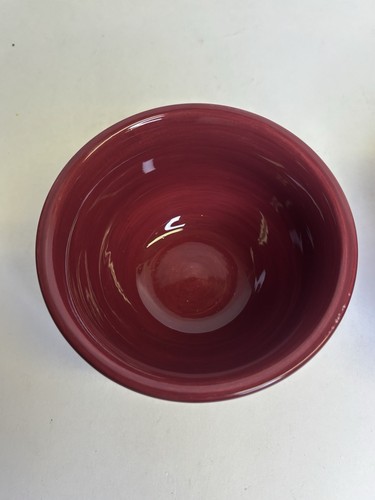 Corsica Home Hand Painted 4.5" Fruit Bowls. Set Of 2. Red-Cranberry Read Des - Picture 2 of 12