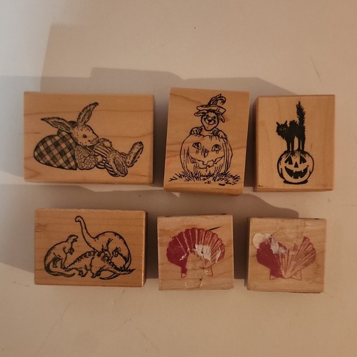 Delafield, Wallace Tripp, PSX Mounted Wood Rubber Stamps - Animals, Halloween
