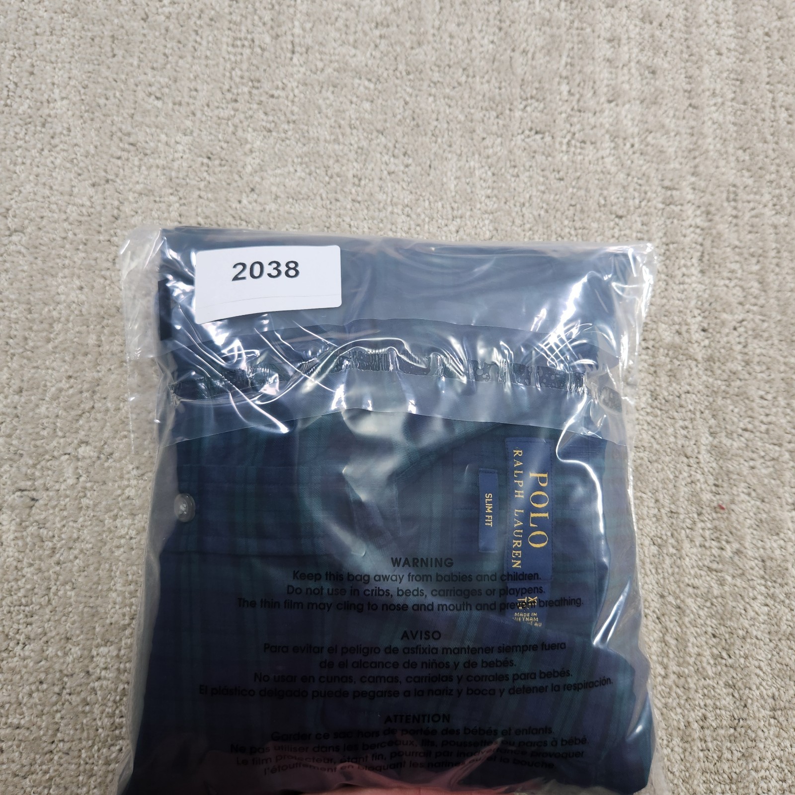 Polo Ralph Lauren Shirt Men XL Slim Fit Blackwatc… - image 8