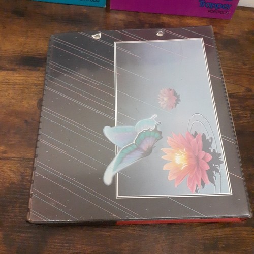 Vintage Trapper Keeper Mead Binder Butterfly Water Lily No. 29096 Notebook - Picture 4 of 6