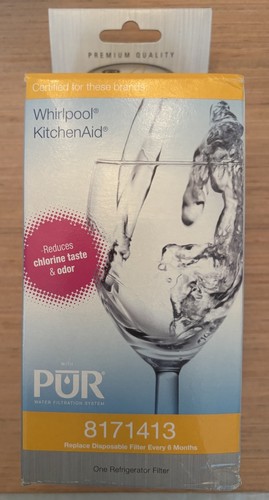 Neu im Karton Whirlpool Kitchen Aid #8171413 Kühlschrank Wasser & Eisfilter Original-Zubehör-Hersteller Filter