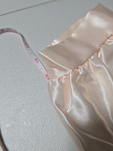 Vintage Barbizon Peach Julia LONG Night Gown Women Sz M 52"L Shoulder Seam 2 Hem - Picture 11 of 11
