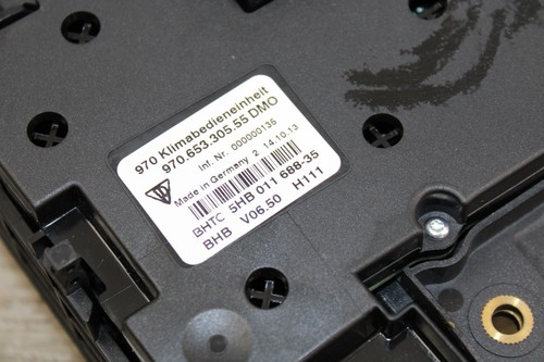 14-16 PORSCHE PANAMERA 970 HYBRID FRONT 4 ZONE CONSOLE CLIMATE CONTROL SWITCH - Picture 10 of 11