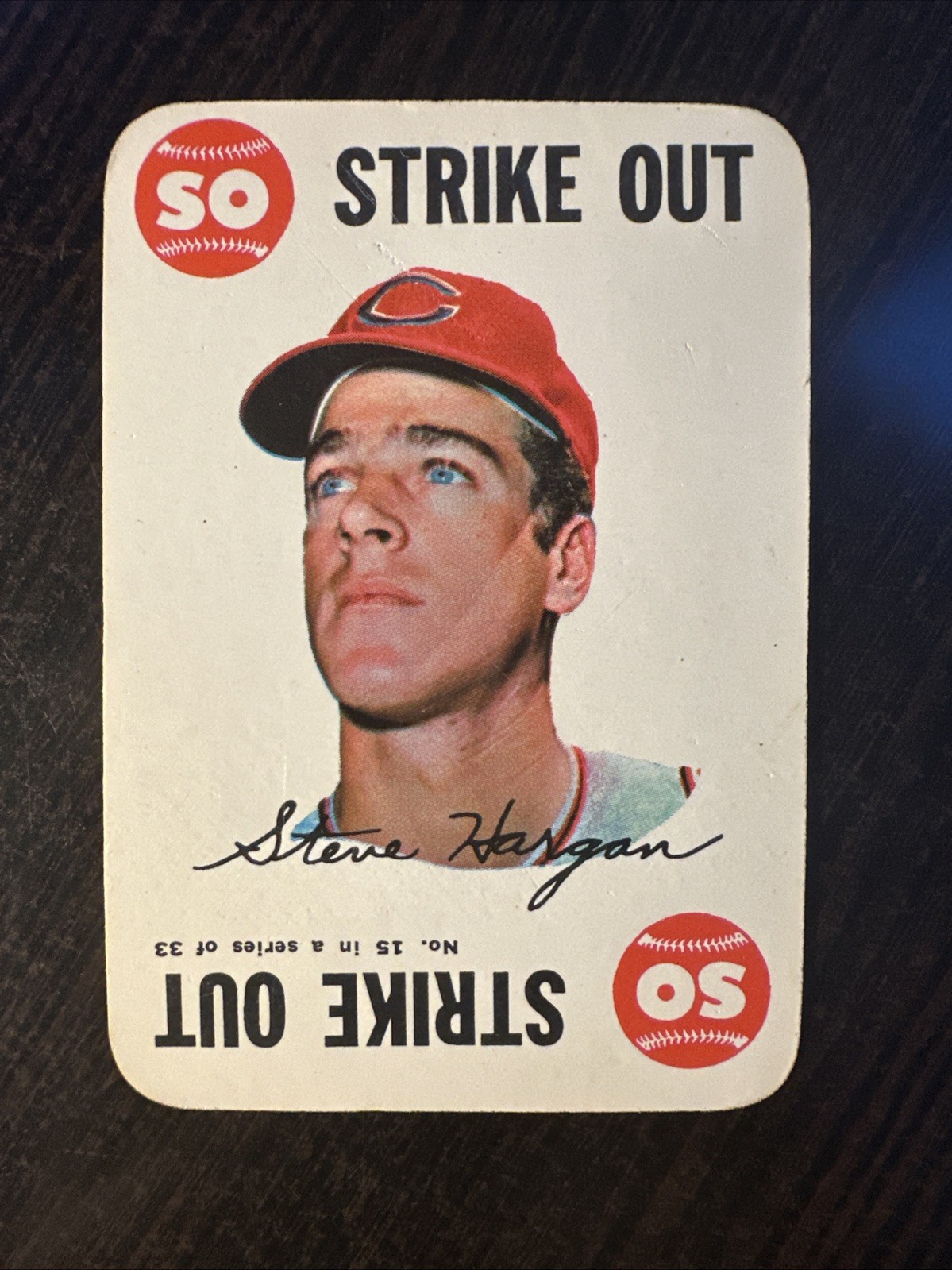 1968 TOPPS GAME #15 STEVE HARGAN CLEVELAND INDIANS EX *Hot Corner Vintage* B