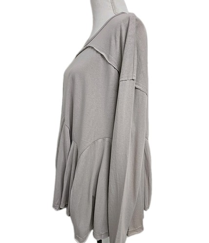 Caballete Los Angeles Plisado Inferior Túnica Manga Larga Top Boho Mujer’s Talla L - Imagen 3 de 9
