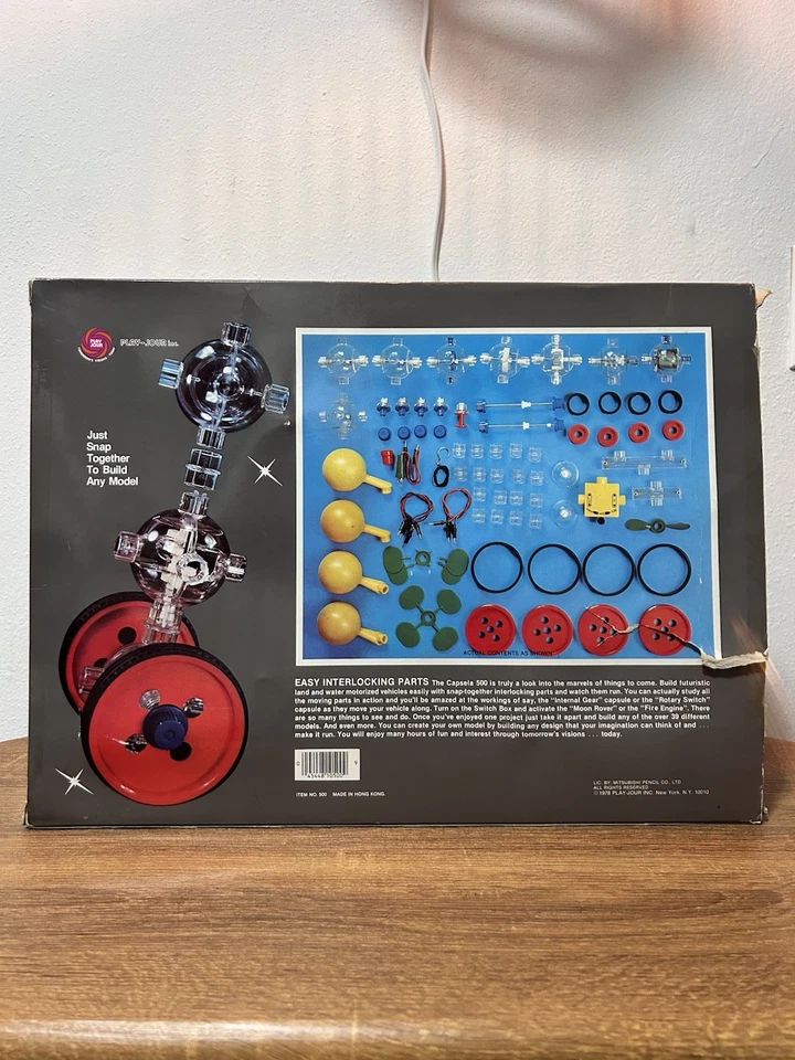 1978 Vintage Capsela 500 Construction Set - Motorized STEM Toy - Image 3 of 4