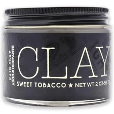 18.21 Man Made Clay Sweet Tobacco 2 oz Jar Styling Paste Strengthens Conditions