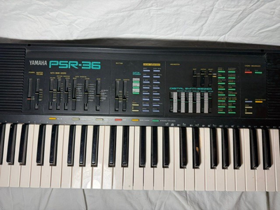 Vintage Yamaha Psr-36 Midi FM 1988 Portable Synthesizer Keyboard