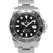 ROLEX Submariner date 116610LN black WATCH 705636