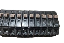 USED LOT OF 10 EATON Cutler Hammer CHF120 Circuit Breaker, 1-Pole 20-Amp