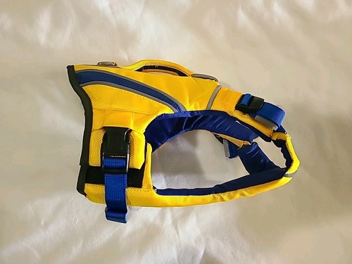 BayDog gelbe Hunde Schwimmweste Weste Geschirr Gr. XS (neu ohne Etikett) - Bild 3 von 5