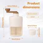 Portable Manual Ice Crusher Machine Ideal for Smoothies Shaved Ice and GoDmu