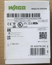 New Factory Sealed WAGO 750-471 4-Channel Analog Input PLC Module