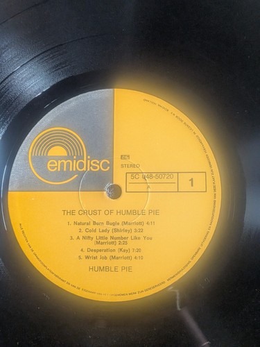 **Original Dutch Pressing** Humble Pie "The Crust Of Humble Pie" Emidisc LP VG+ - Picture 7 of 10