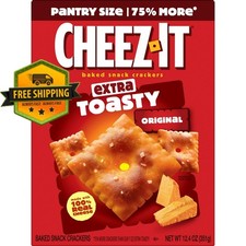 Cheez-It Extra Toasty Baked Cheese Crackers, ...