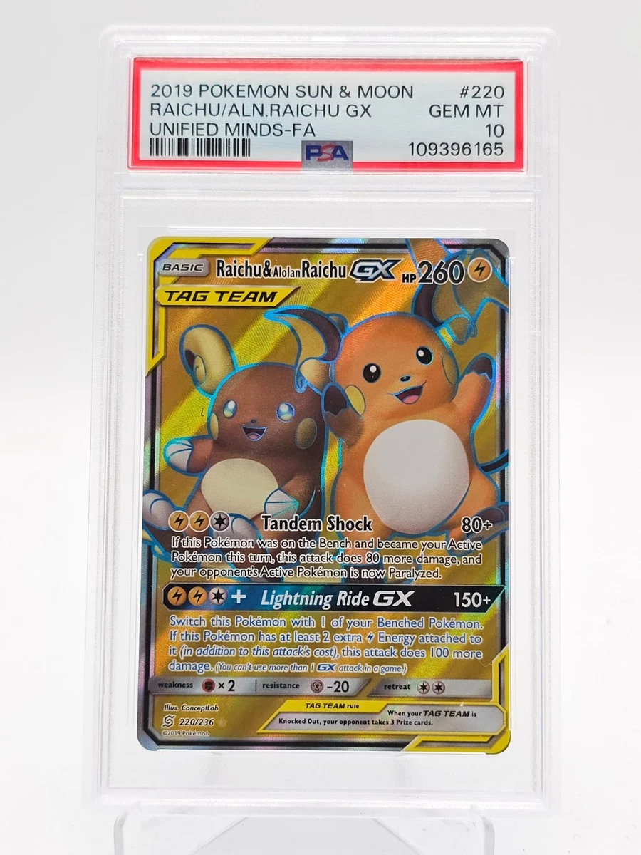 ポケモンカード Raichu & Alolan Raichu GX Preços baixos em Cartões TCG Raichu & Alolan GX Pok√©mon | eBay