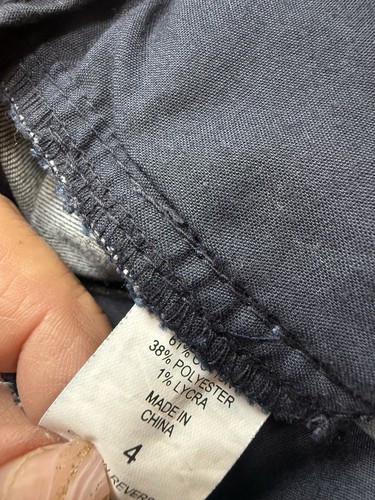 New York & Company Stretch Dress Pants Women’s Sz 4 Crop Blue Skinny Ankle - Picture 6 of 6