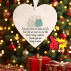 Heart Shaped Sea Glass Friendship Decor Christmas Tree Hanging Ornament Gift ~US