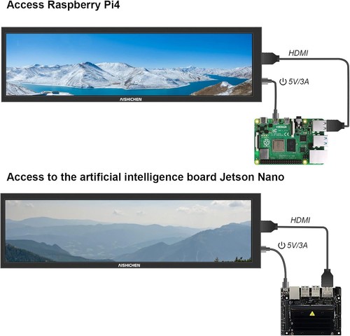 8.8-Inch USB Mini Screen with Glossy Finish for Multi-Device Compatibility - Picture 9 of 11