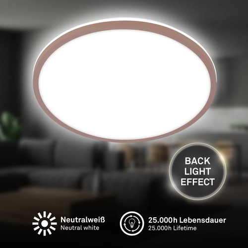 Lámpara de techo LED Lámpara de techo Blanco neutro Luz Ø28cm Pasillo Salón Umbrasand - Imagen 2 de 6