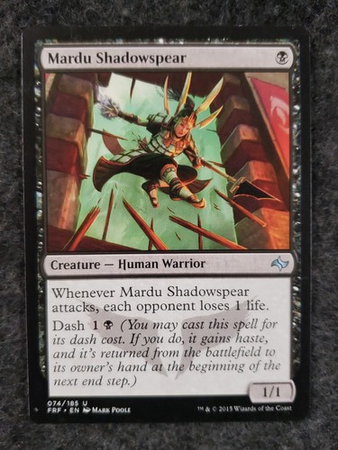 Mardu Shadowspear Magic the Gathering Fate Reforged MTG MINT NO play (DS3D1K4) - Picture 7 of 20