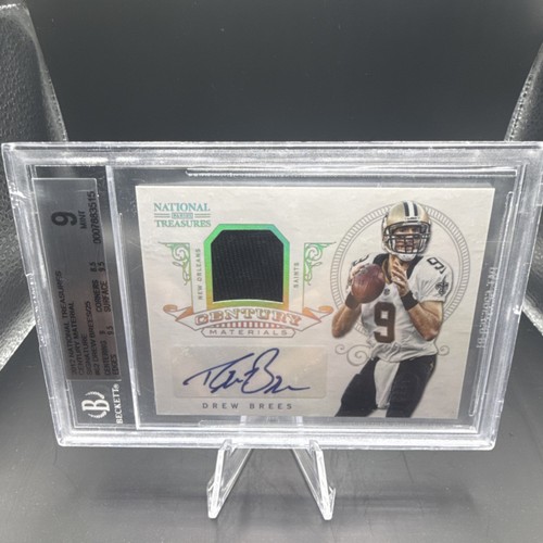 Panini 2012 National Treasures Century Materials Auto Drew Brees #62 /25 MEM
