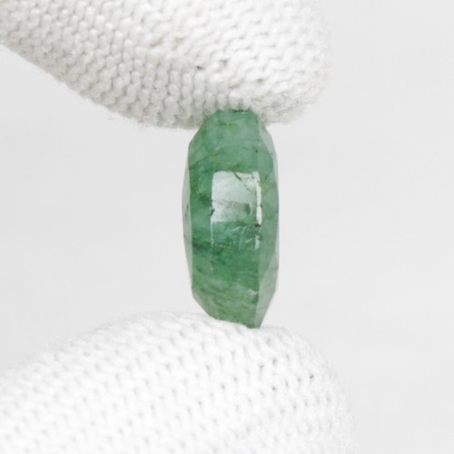 6.08 Ct. Oval Cut Natural Green Emerald Loose Gemstone For Jewelry Making - Picture 2 of 4