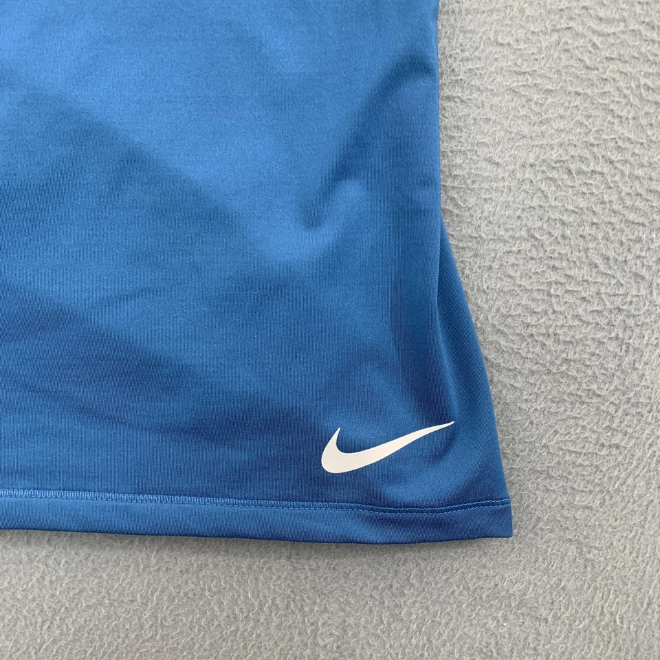 Nike Pro Hypercool Tank Top Medium Blue Mesh Racerback Shirt Gym Training M - Image 2 of 4